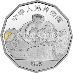 中國(guó)近代名畫系列金銀紀(jì)念幣（第2組）2/3盎司十二邊形銀質(zhì)紀(jì)念幣