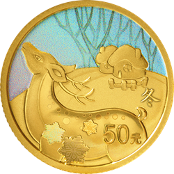 二十四節(jié)氣（光陰的故事）金銀紀(jì)念幣3克圓形金質(zhì)紀(jì)念幣