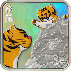 二十四節(jié)氣（光陰的故事）金銀紀(jì)念幣8克正方形銀質(zhì)紀(jì)念幣