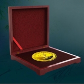 2014年7月：深圳金賽銀并購基金公司企業(yè)上市純金紀念章定制