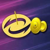 2015年3月定制　中經(jīng)萬達(dá)純金徽章定制、千足金徽章定制