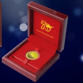 2015年4月定制　鑄幣廠定制阿里山紀(jì)念金幣鑄造足金金幣