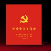 2016年6月定制　安康市漢濱區(qū)優(yōu)秀黨務(wù)工作者獎(jiǎng)牌錫盤擺件