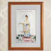 南海觀(guān)音菩薩純銀銀畫(huà)定做批發(fā)零售個(gè)性定制純銀銀畫(huà)