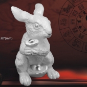 十二生肖兔純銀擺件、銀制品加工